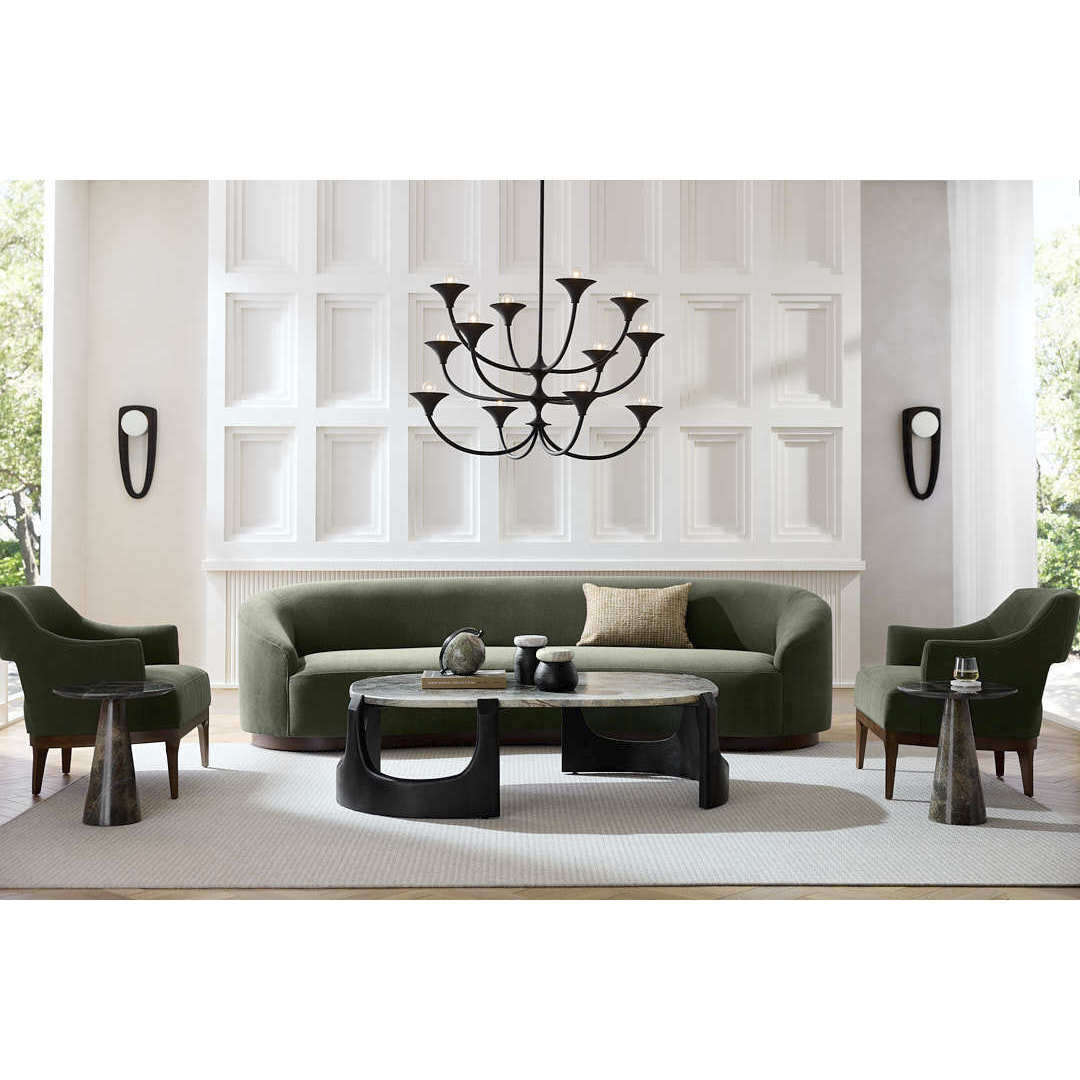 Turner Pine and Dark Walnut Sofa